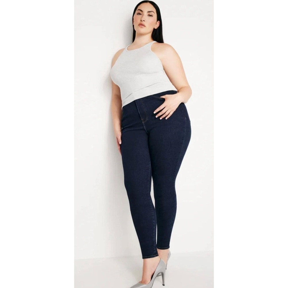 Good American NWT Good Legs Long High-Rise Skinny Jean - Size 14-18 - MSRP $159